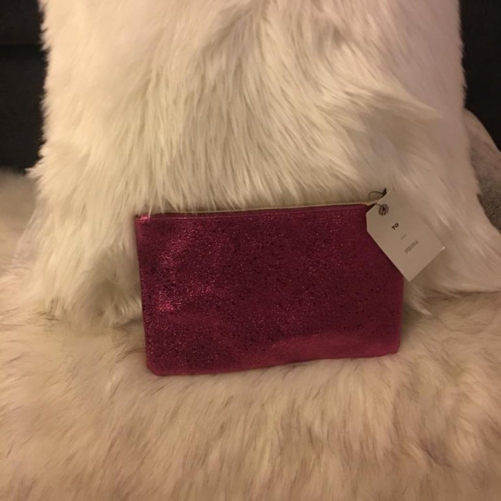 Pink glitter bag